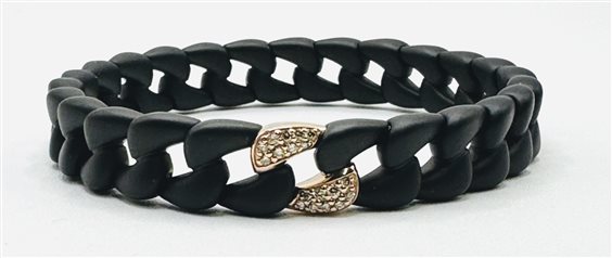 Armband Casciola Gioielli Dame CUBANA in Keramik Diamante Brown 0.17 Ct CU4NS1DBW - CU4NS1DBW